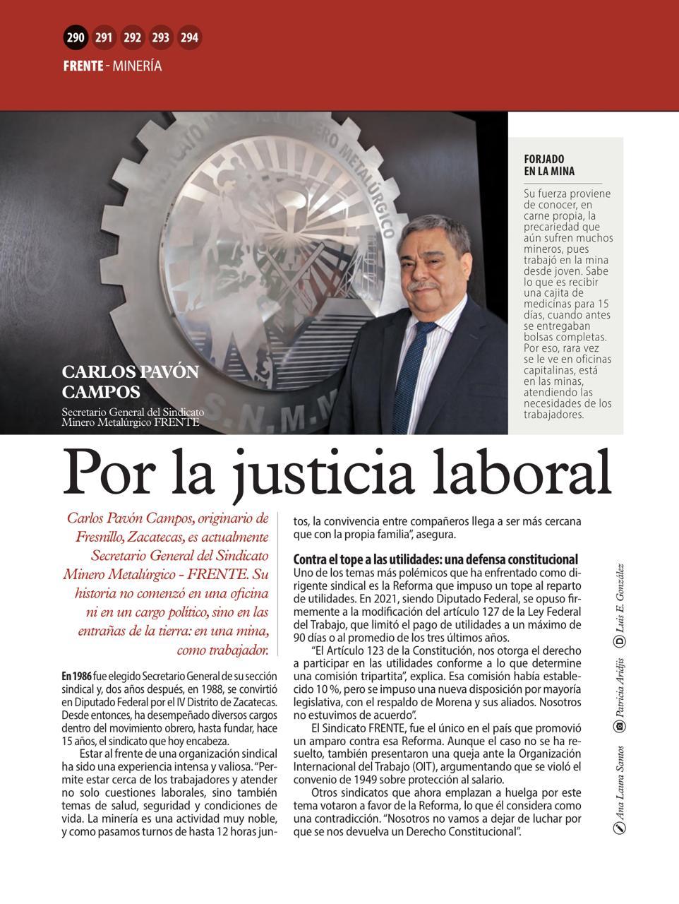  [Revista Líderes Mexicanos] Por la justicia laboral