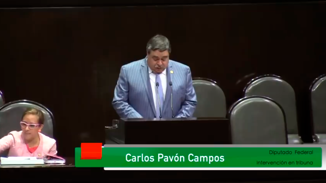 Carlos Pavón en su discurso sobre los servicios que brindan las guarderías del Instituto Mexicano del Seguro Social