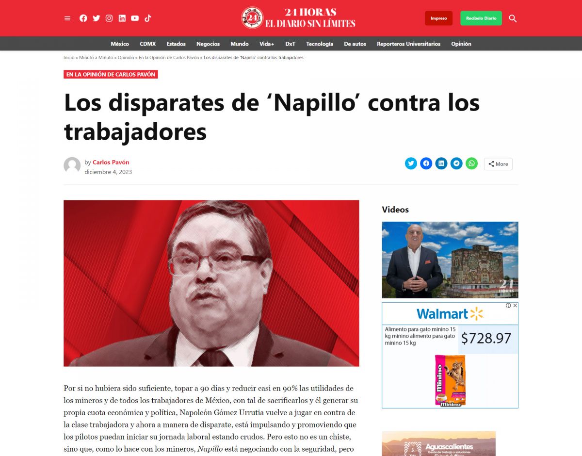 Los disparates de ‘Napillo’ contra los trabajadores