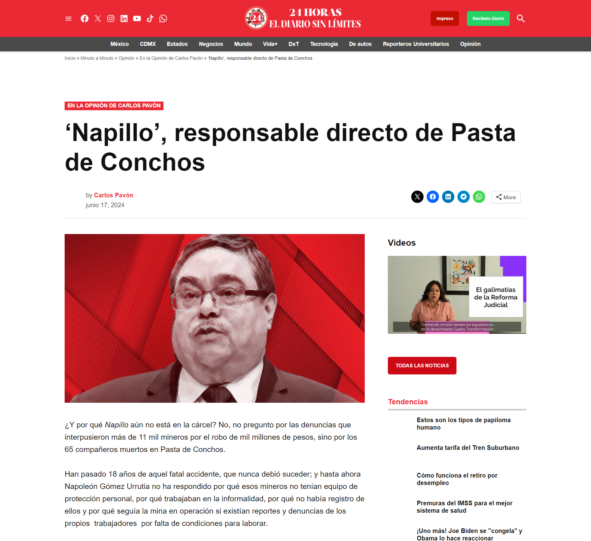 ‘Napillo’ siempre farsante