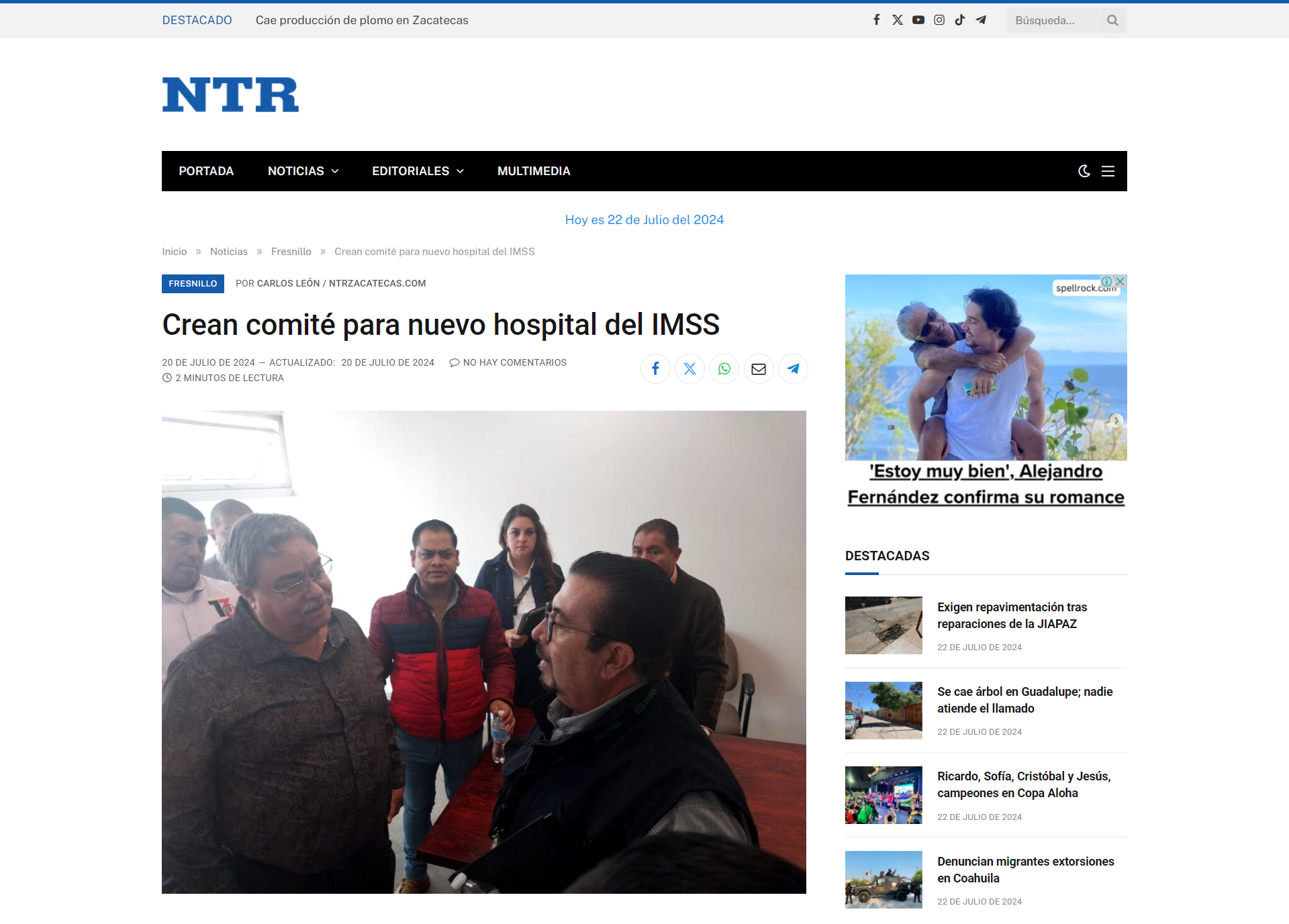 Crean comité para nuevo hospital del IMSS