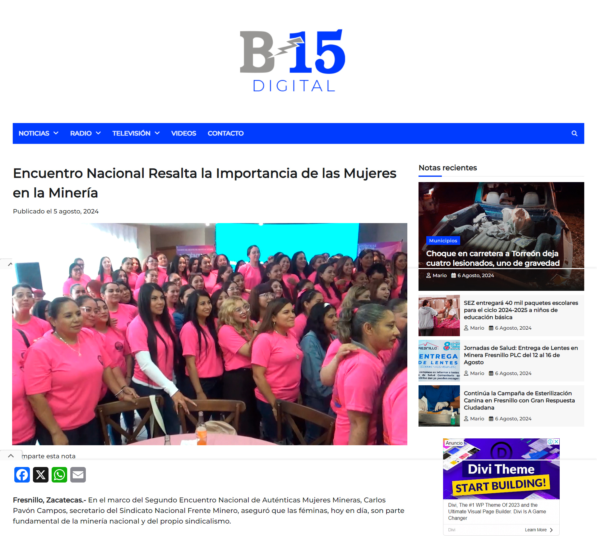Encuentro Nacional Resalta la Importancia de las Mujeres en la Minería 