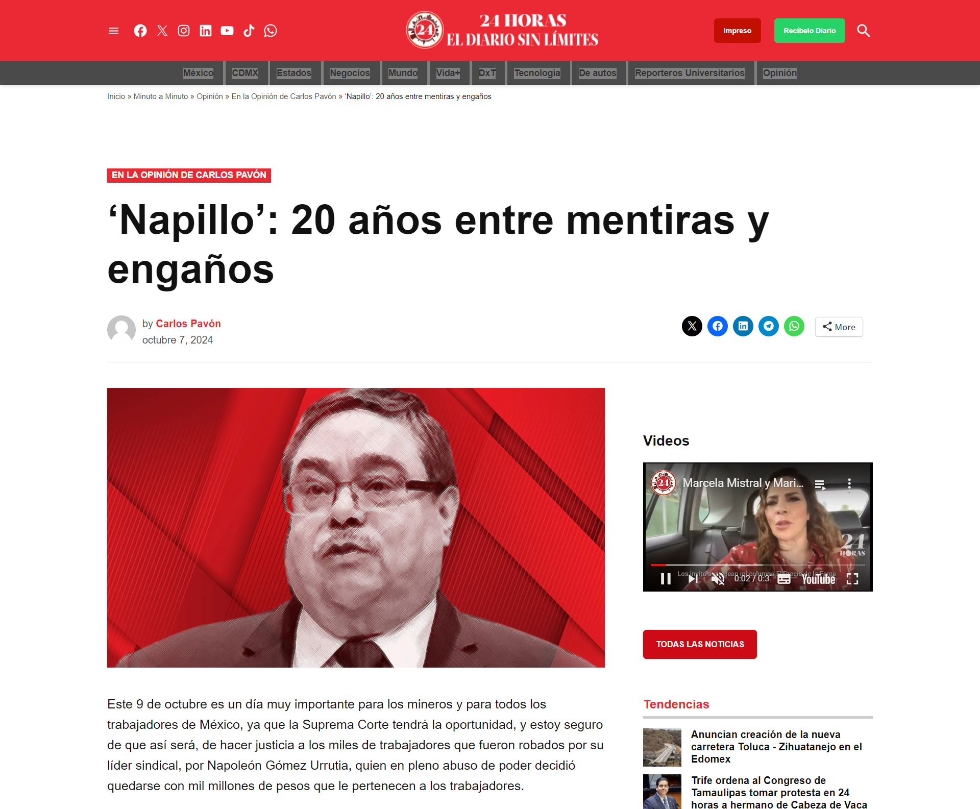 ‘Napillo’: 20 años entre mentiras y engaños