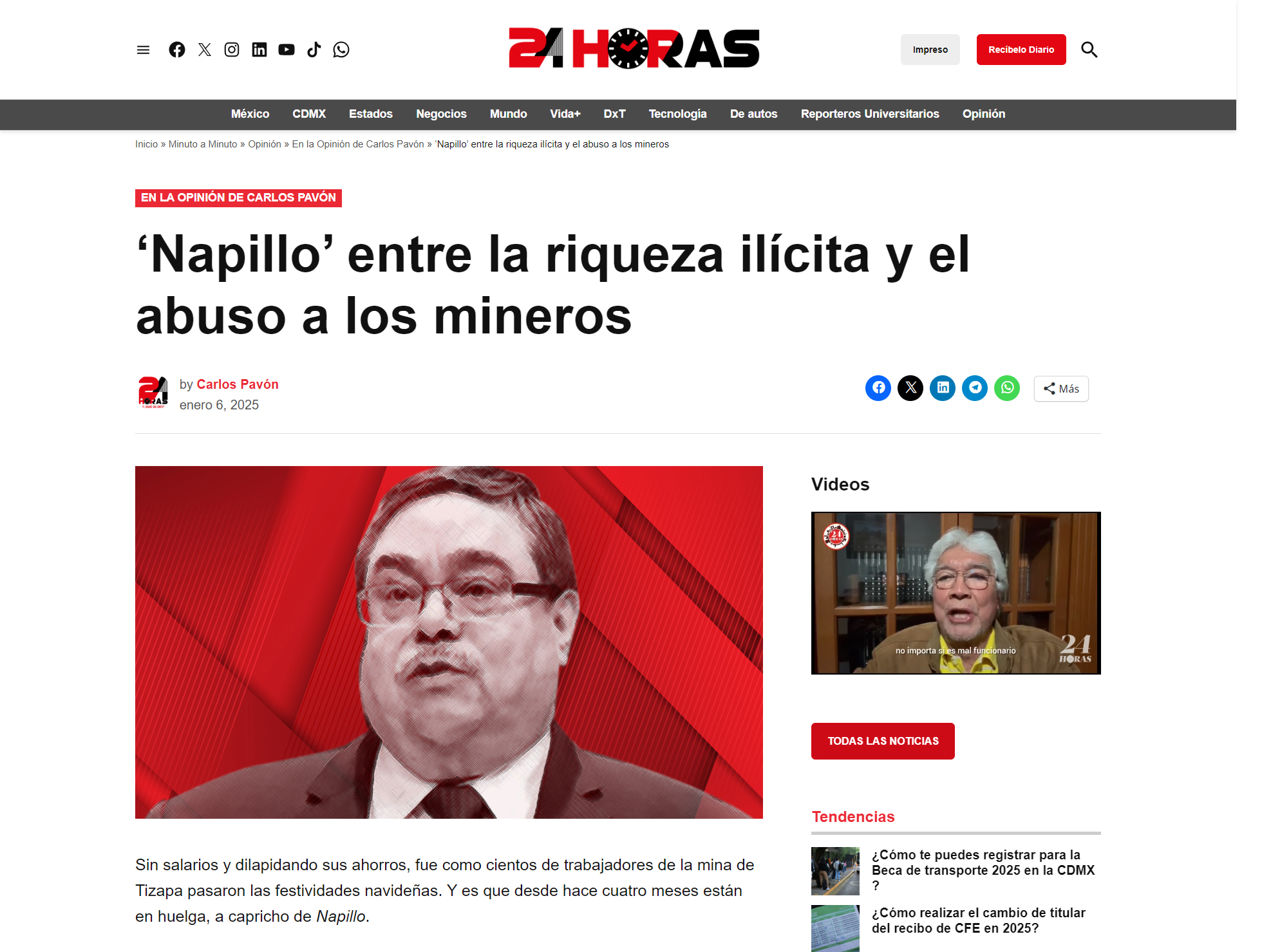 ‘Napillo’ entre la riqueza ilícita y el abuso a los mineros