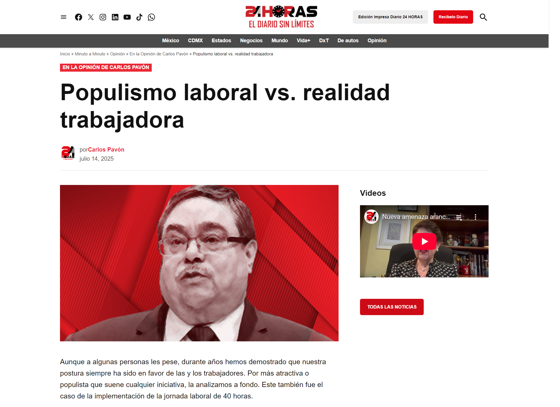 Populismo laboral vs. realidad trabajadora