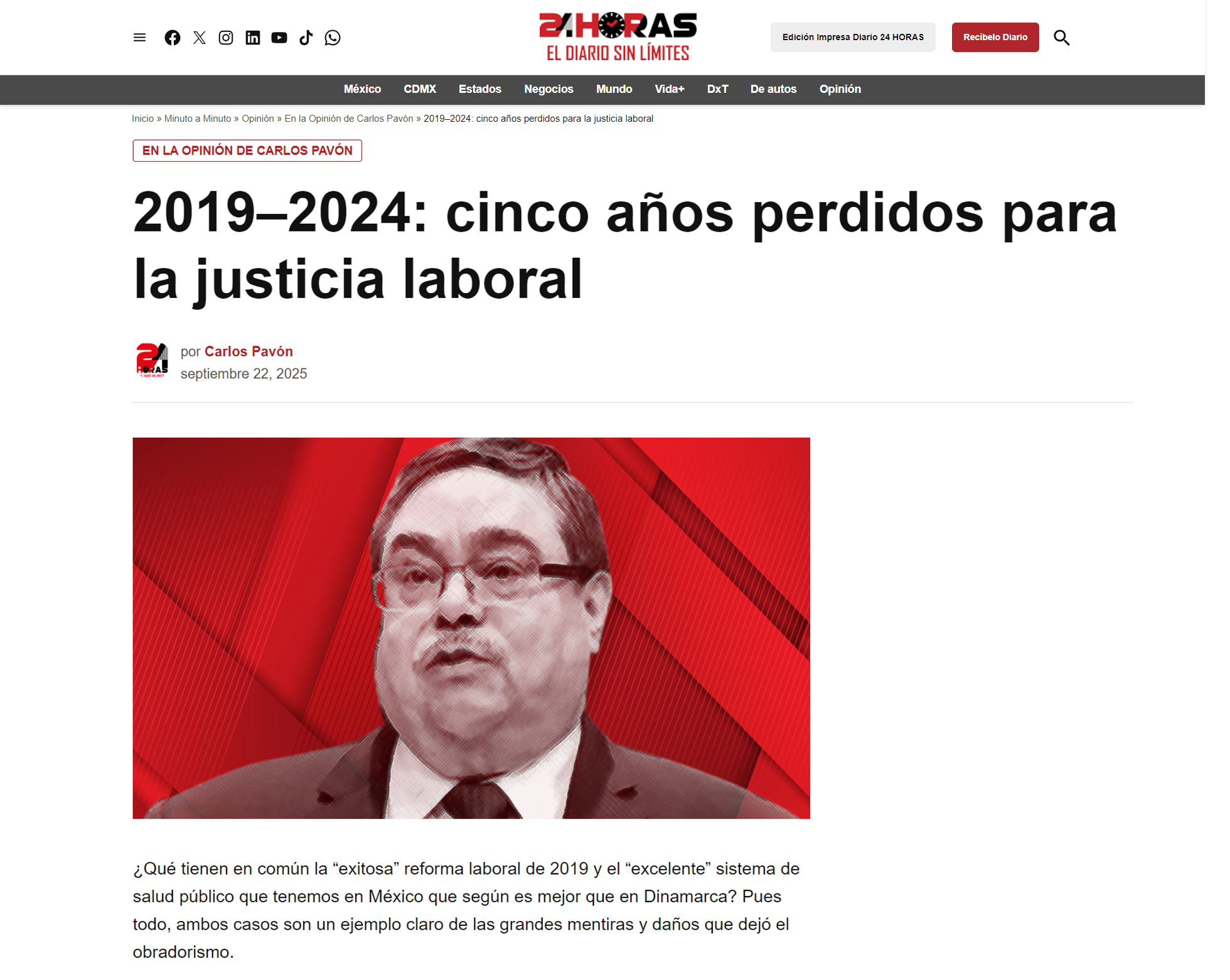 2019–2024: cinco años perdidos para la justicia laboral