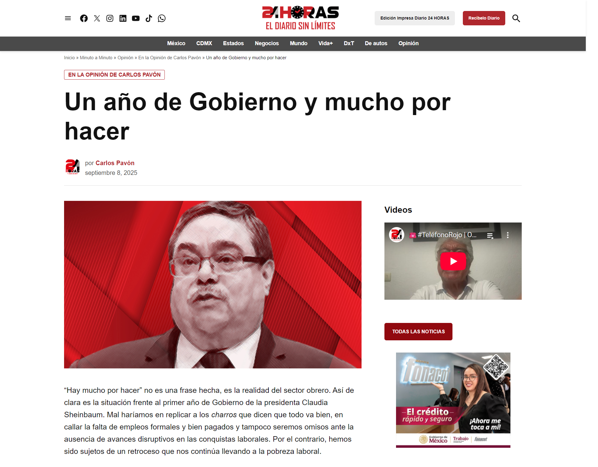 Un año de Gobierno y mucho por hacer