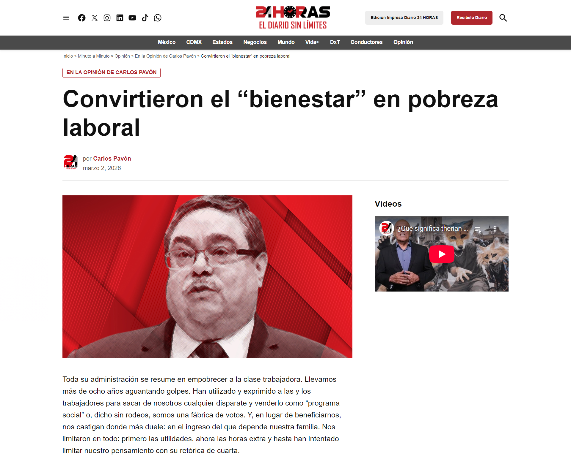 Convirtieron el “bienestar” en pobreza laboral