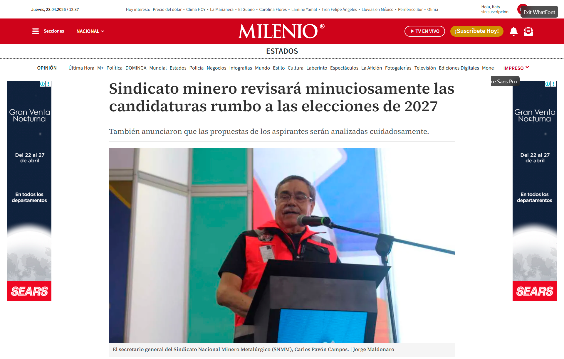 Sindicato minero revisará minuciosamente las candidaturas rumbo a las elecciones de 2027