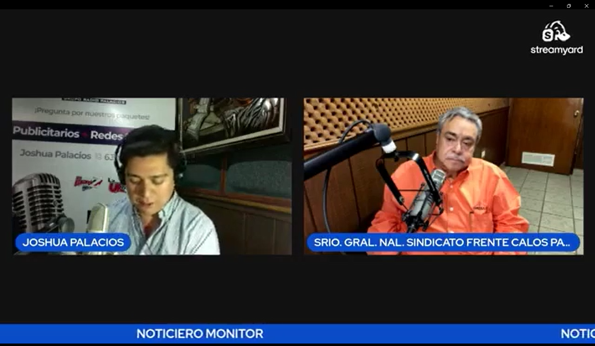 [Vídeo] Entrevista a nuestro Secretario General Nacional, Carlos Pavón Campos; NOTICIERO MONITOR por Joshua Palacios